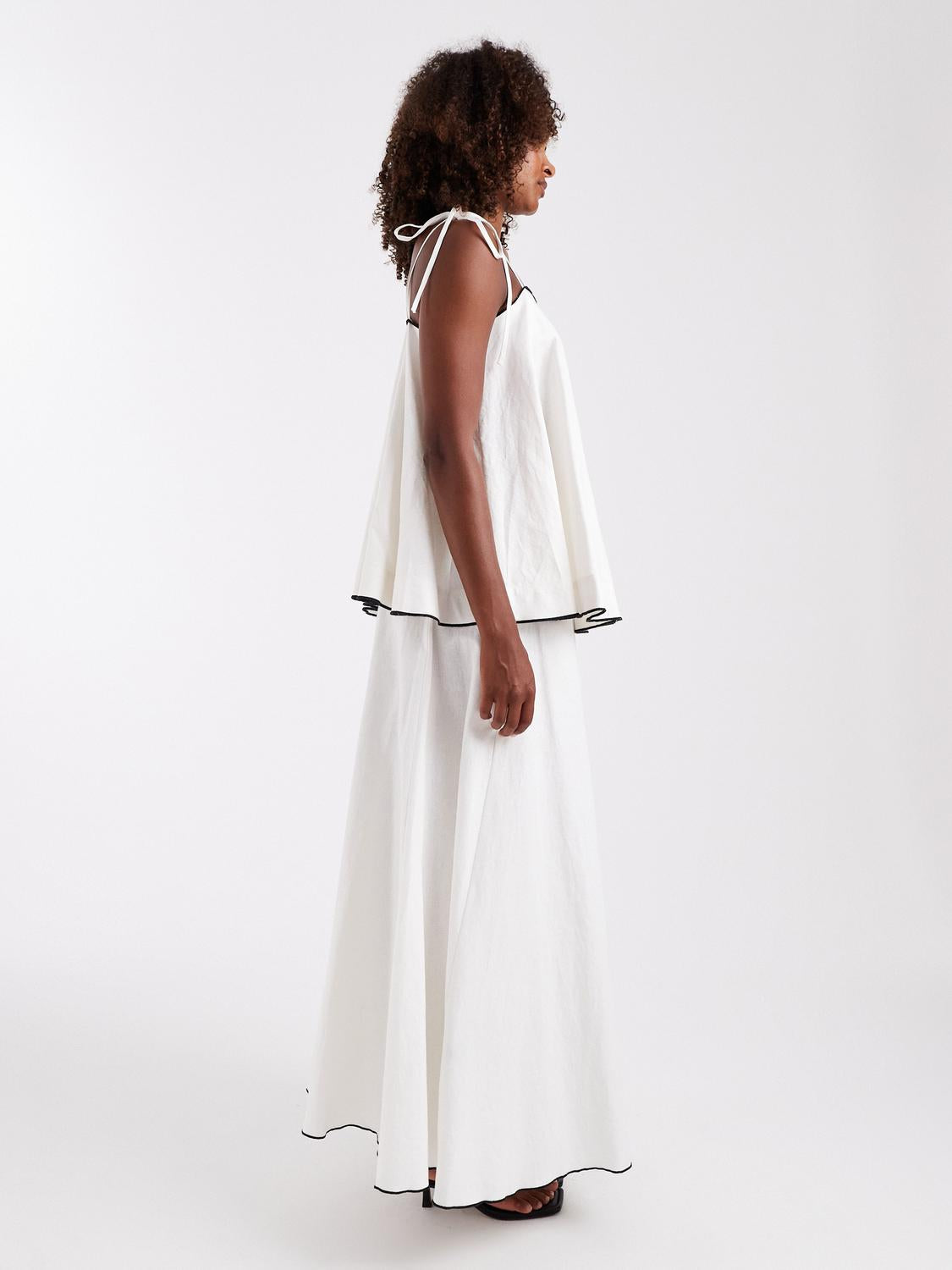 TSCARO Long skirt - Snow White