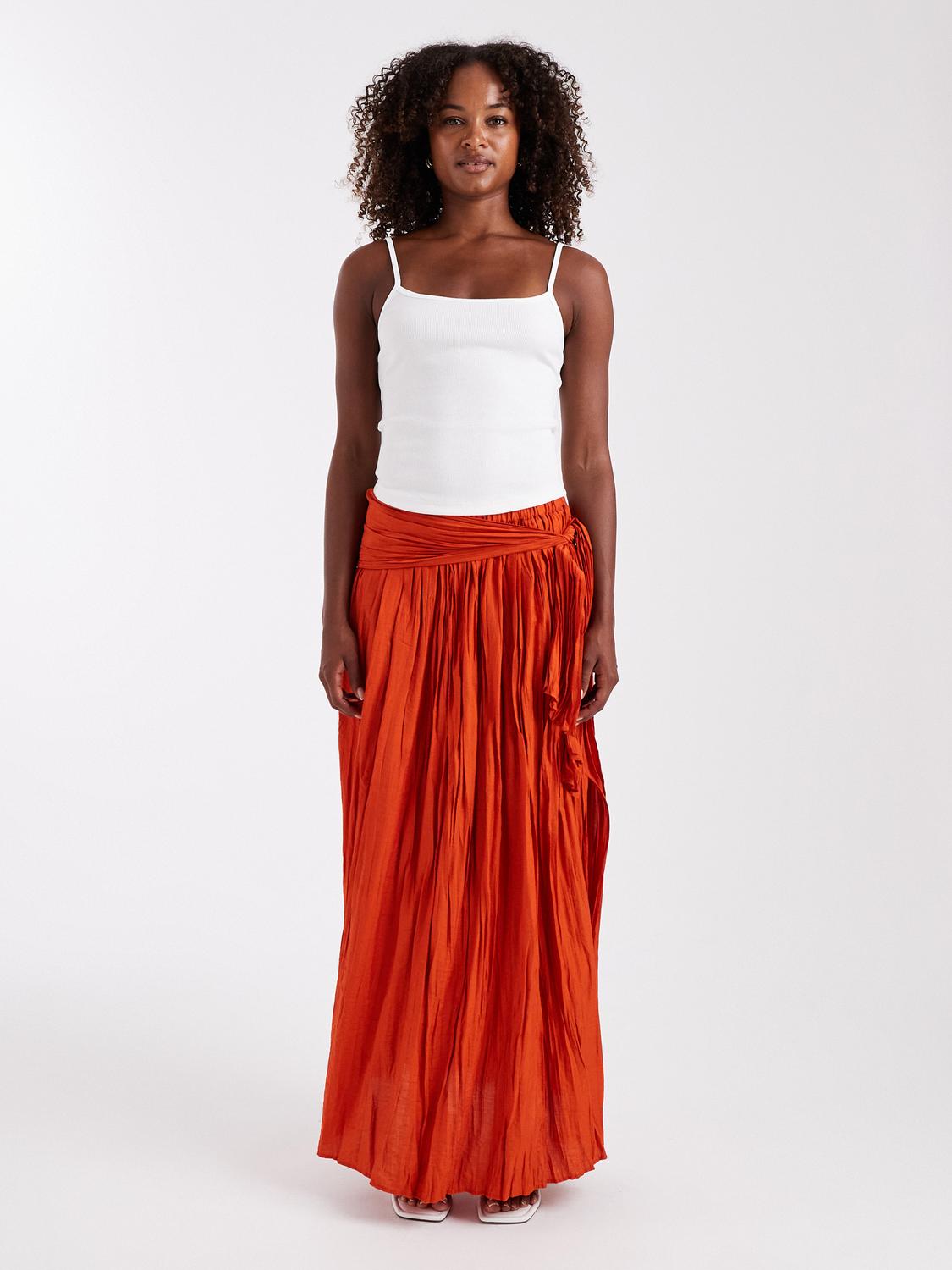 TSNADJA Long skirt - Orange