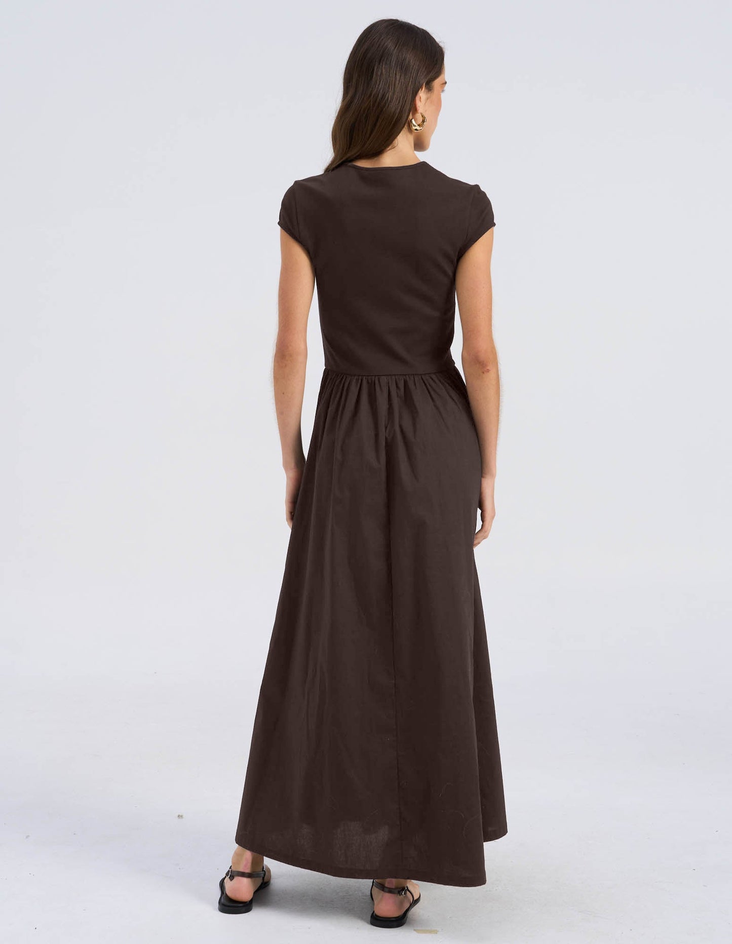 AWROSEMARY CAP SLEEVE MAXI DRESS