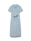 VMVIO Long dress - Light Blue Denim