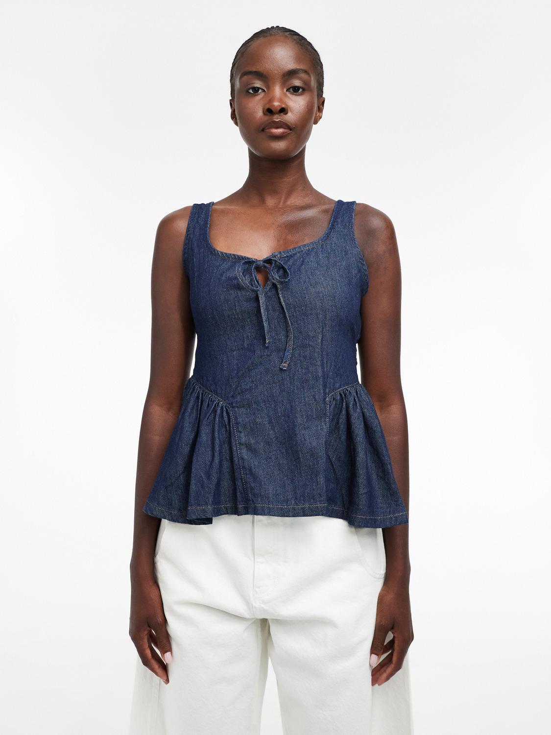 TSELLE Top - Medium Blue Denim