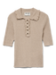 AWSHIRLI KNITTED POLO TOP