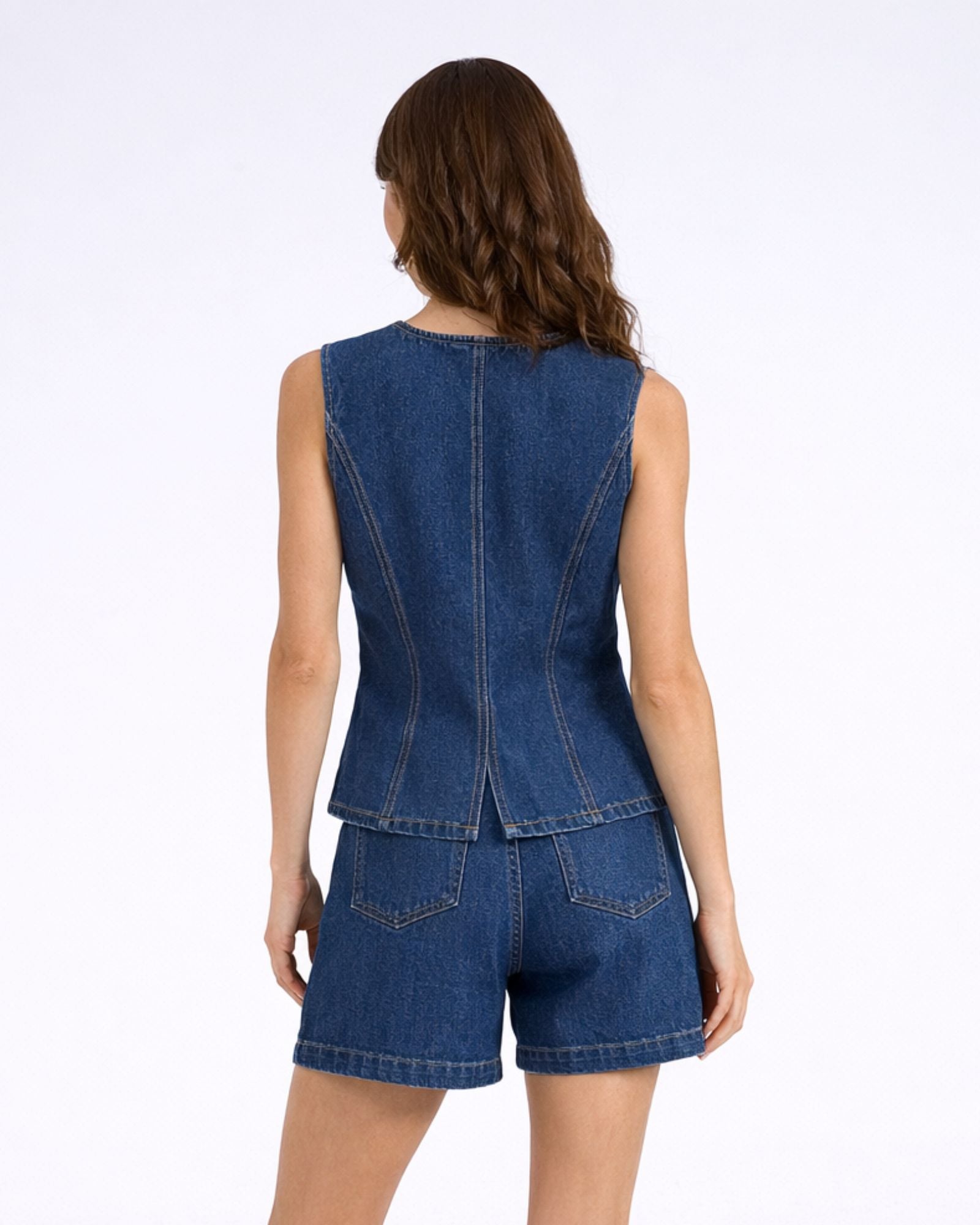 VMMARY TAILORED DENIM VEST
