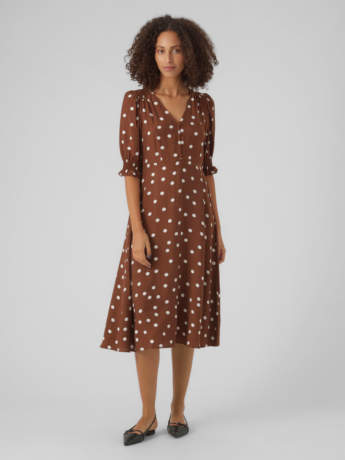 VMBECCA Dress - Downtown Brown