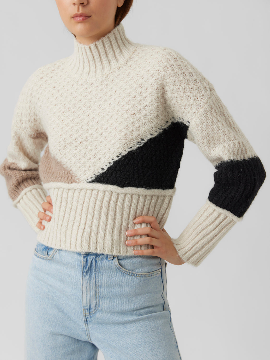 VMBIEN Knitted pullover - Birch