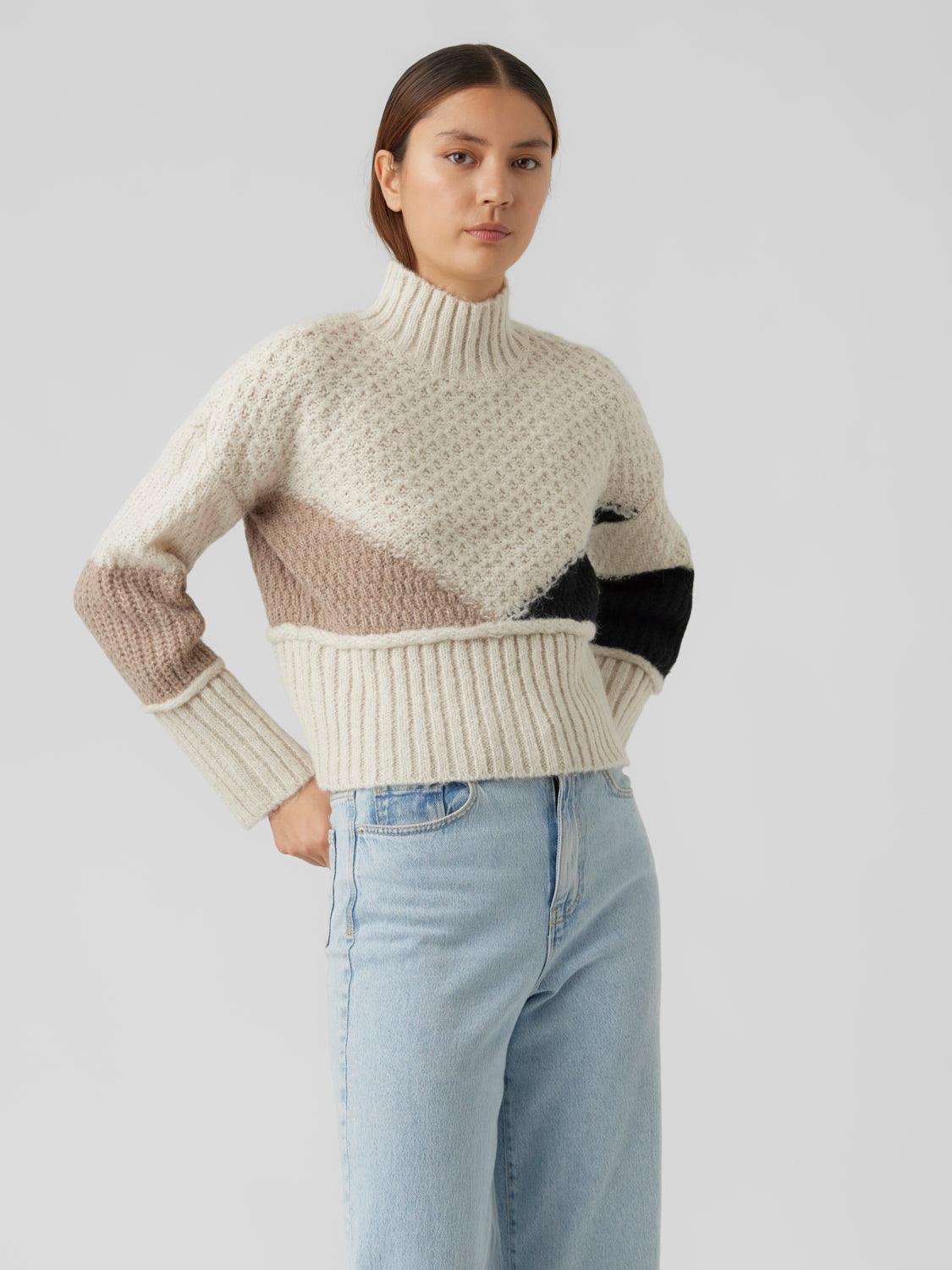 VMBIEN Knitted pullover - Birch