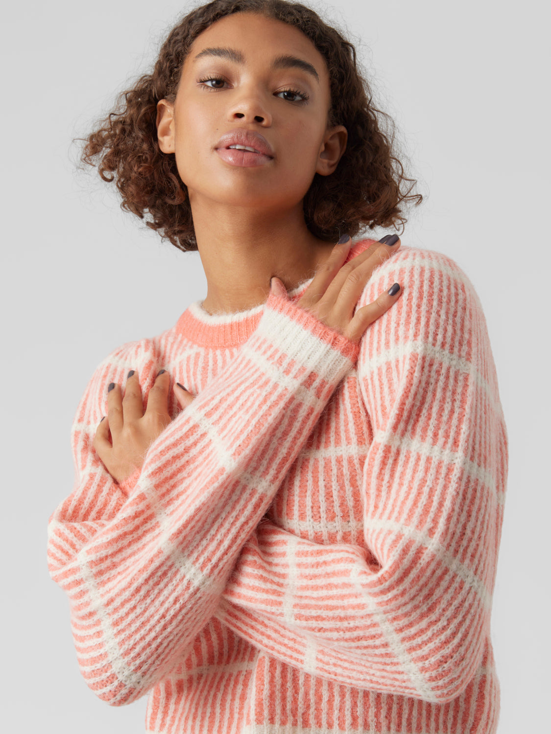 VMCALA Knitted pullover - Georgia Peach
