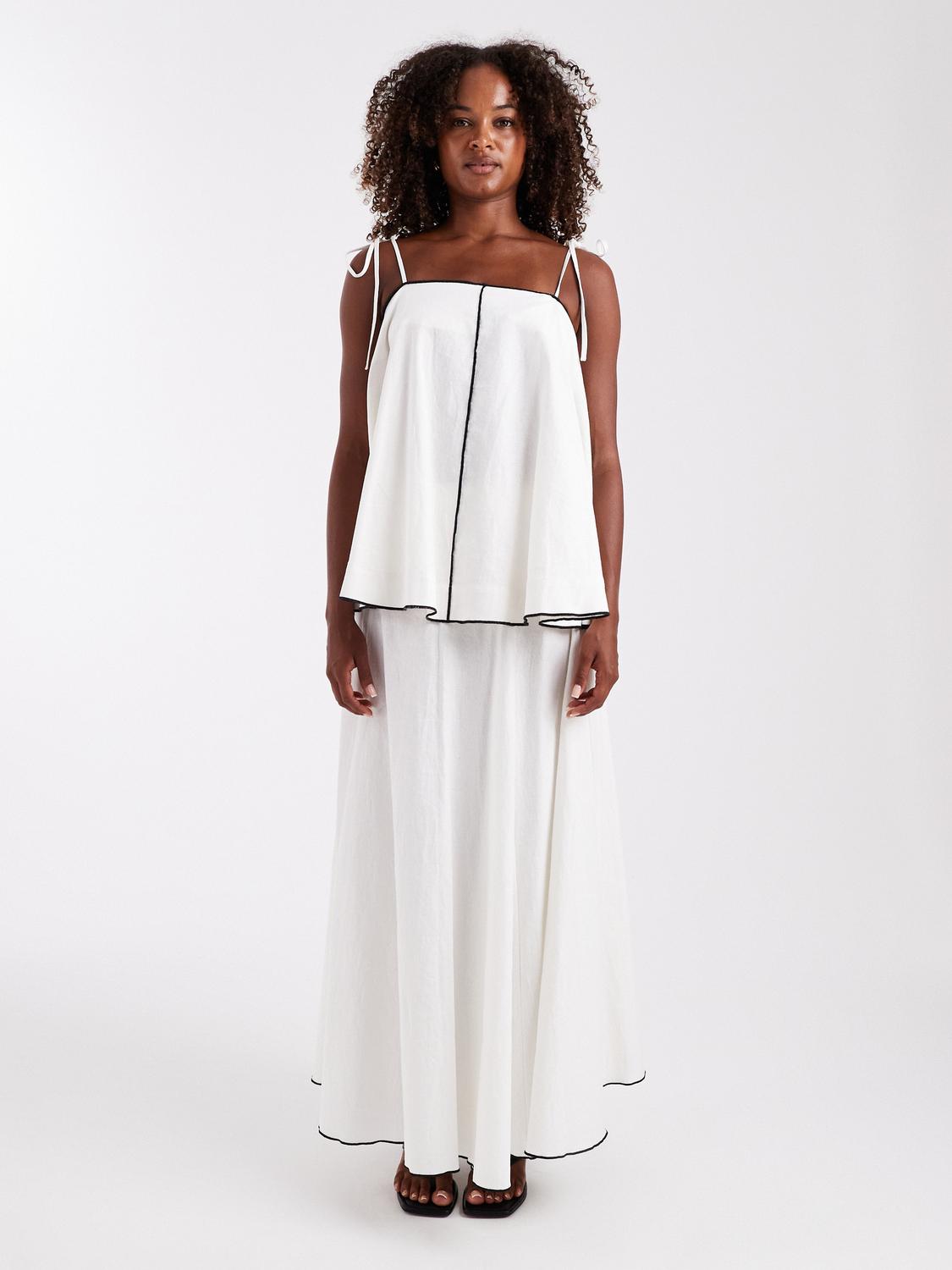 TSCARO Long skirt - Snow White
