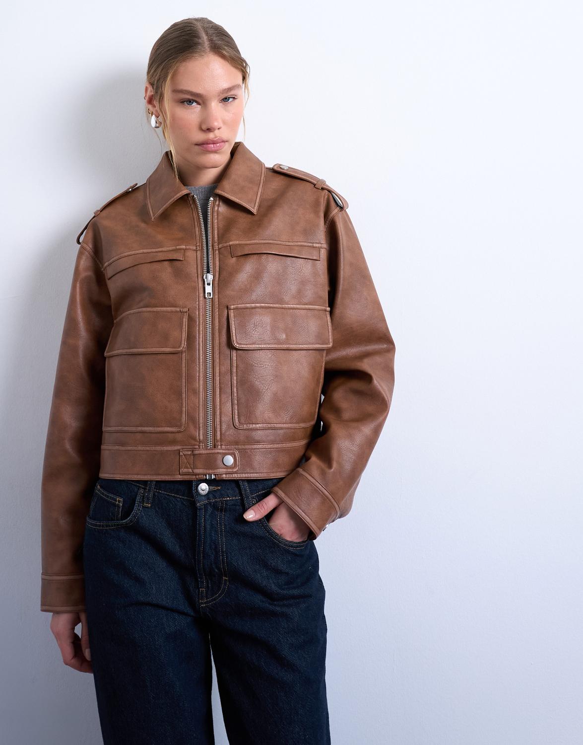 TSMADISON FAUX BIKER JACKET