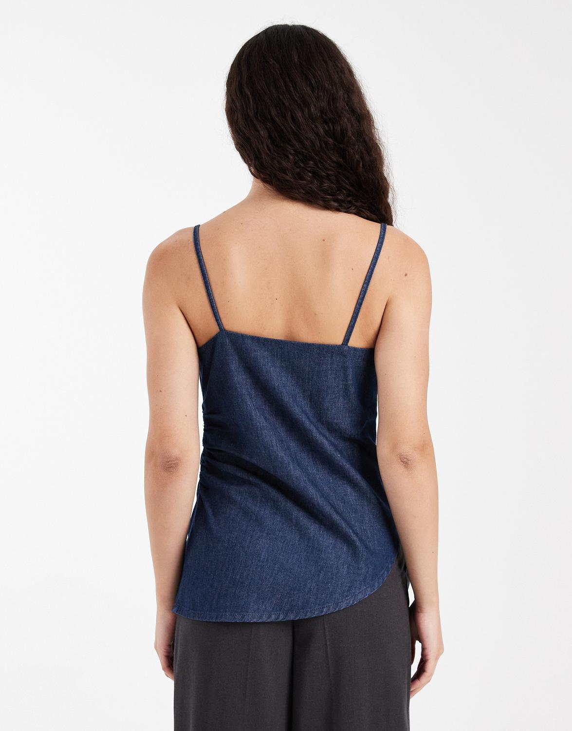 TSOPHELIA Top - Dark Blue Denim