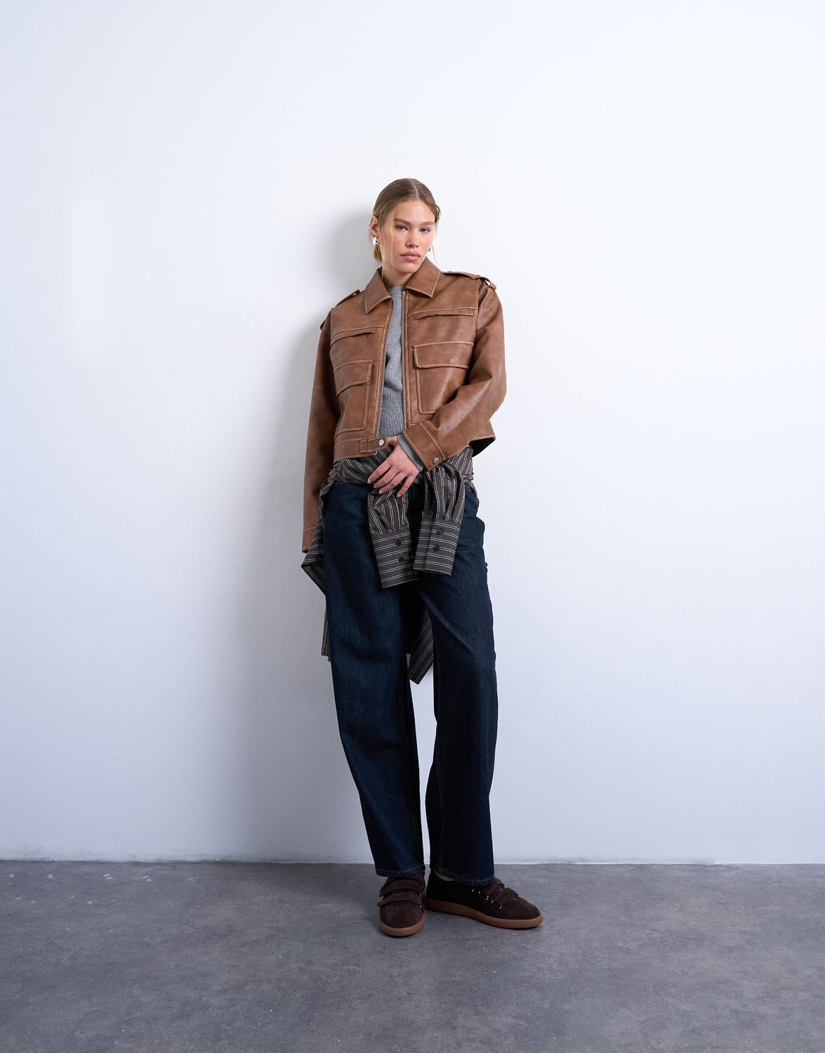 TSMADISON FAUX BIKER JACKET